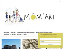 Tablet Screenshot of mom-art.org